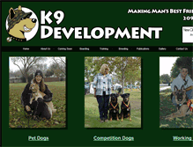 Tablet Screenshot of k9development.com